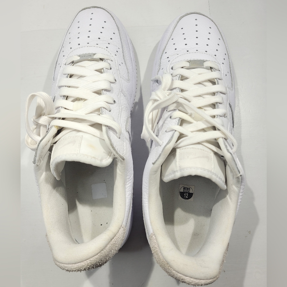 NIKE AIR FORCE 1 '07 CRAFT WHITE VAST GREY MEN'S SHOE SIZE 12 CN2873-101 - Picture 9 of 16